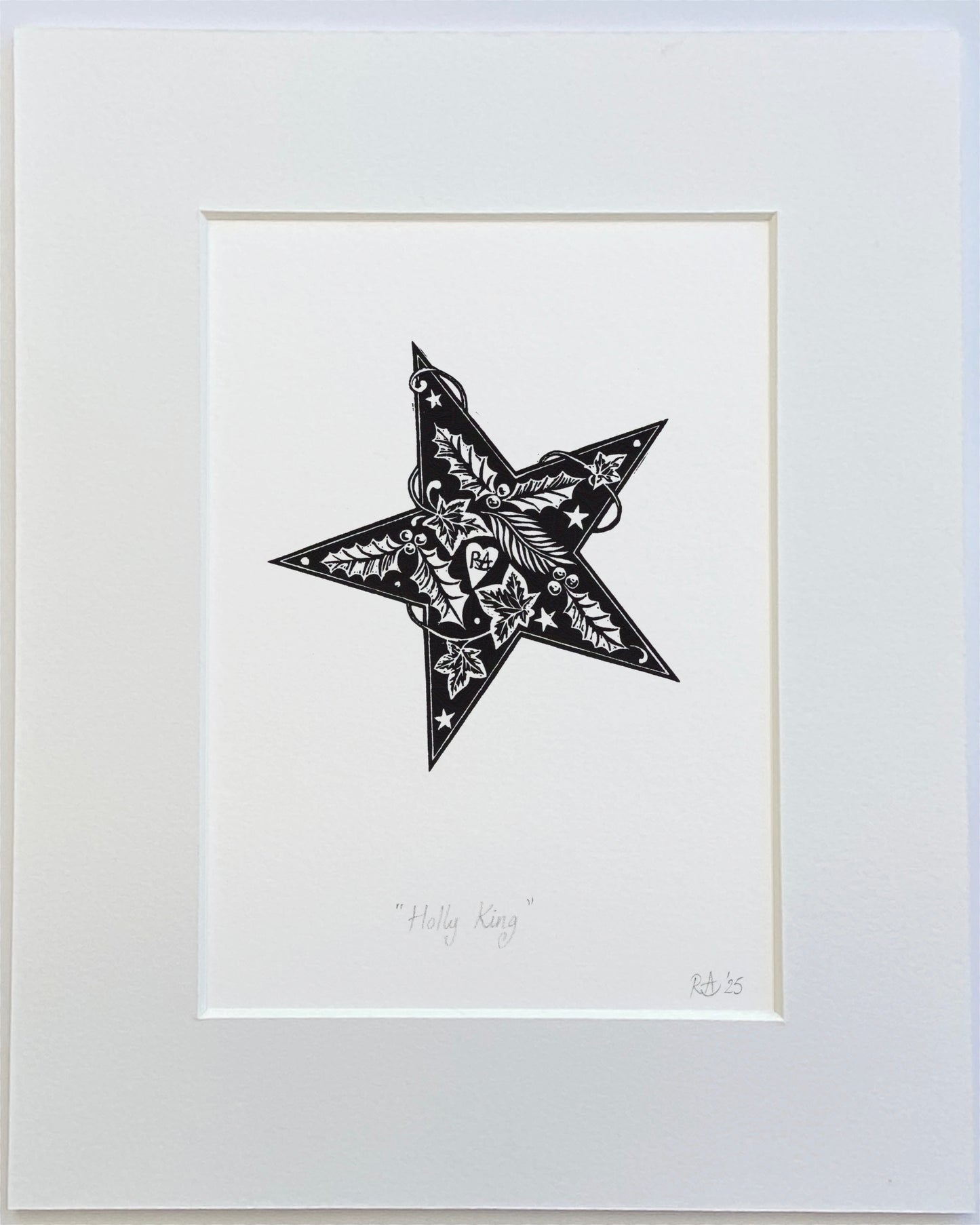 Decorative star illustration with intricate patterns on a white background