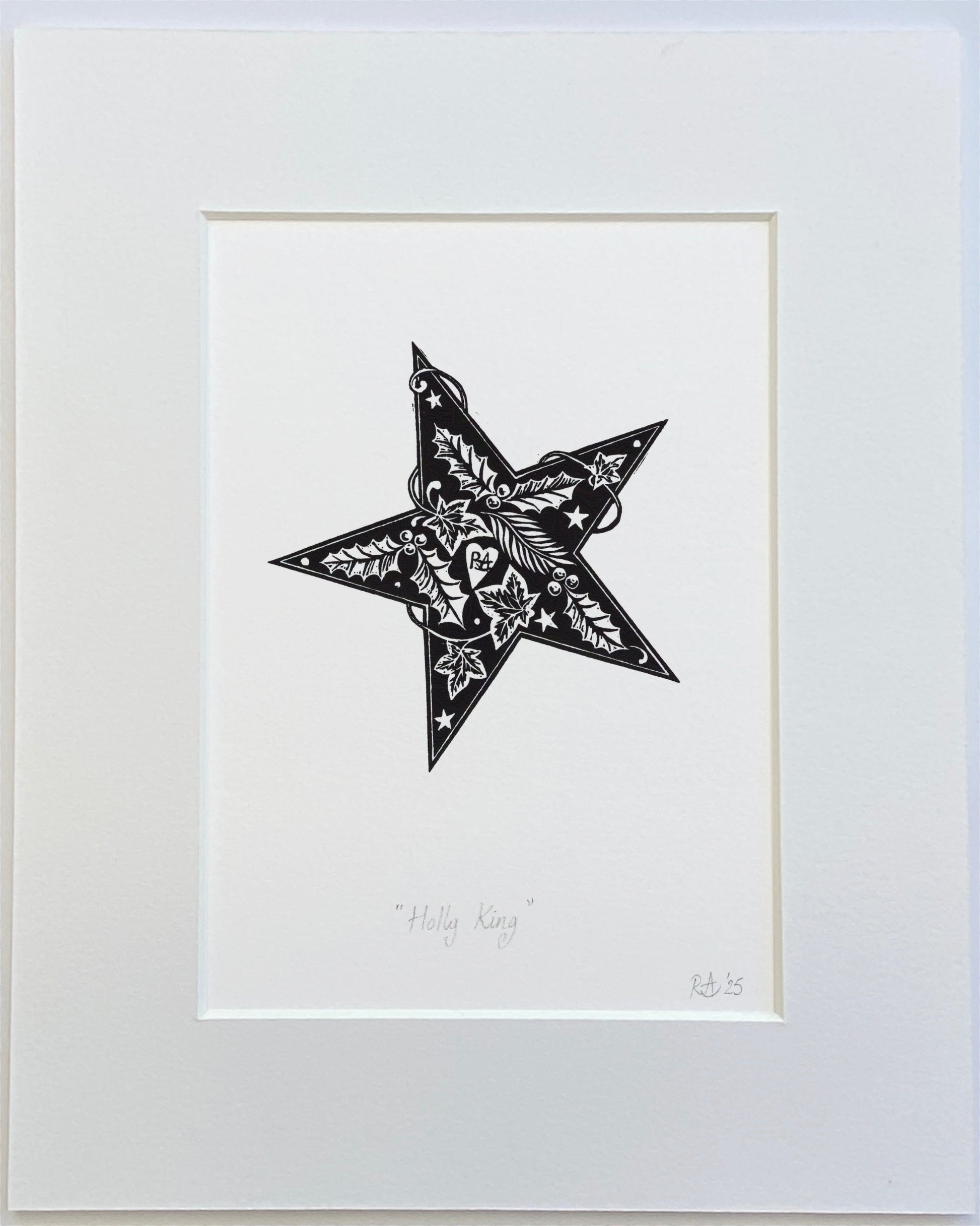 Decorative star illustration with intricate patterns on a white background