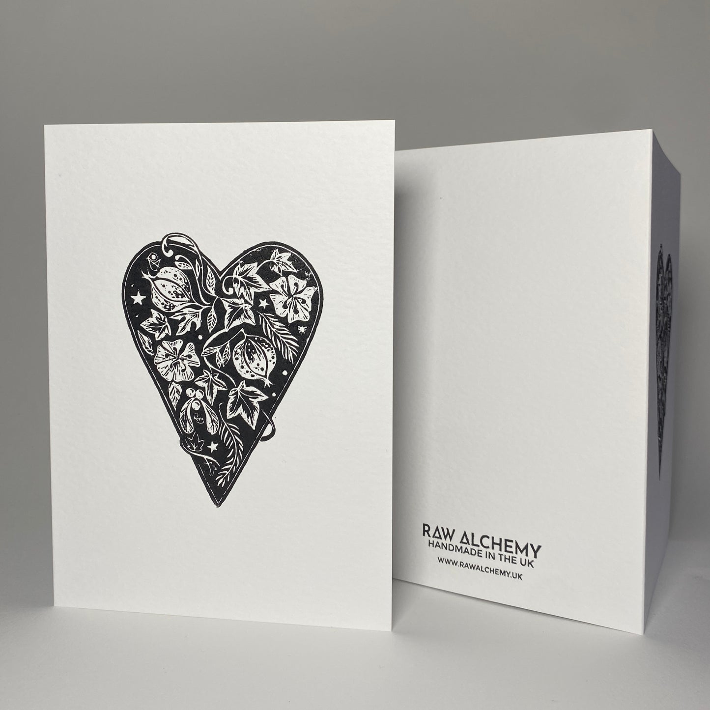 A Handprinted Valentine Card Keepsake Black