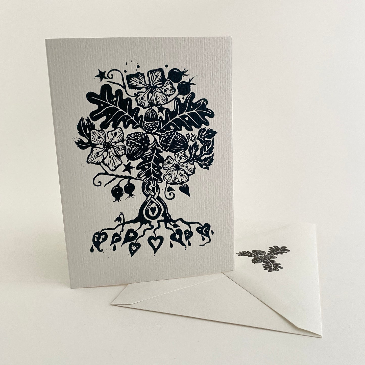 Botanical Handfasting Card, Handprinted Keepsake - Custom Wording, Wedding, Handfasting, Engagement, Anniversary