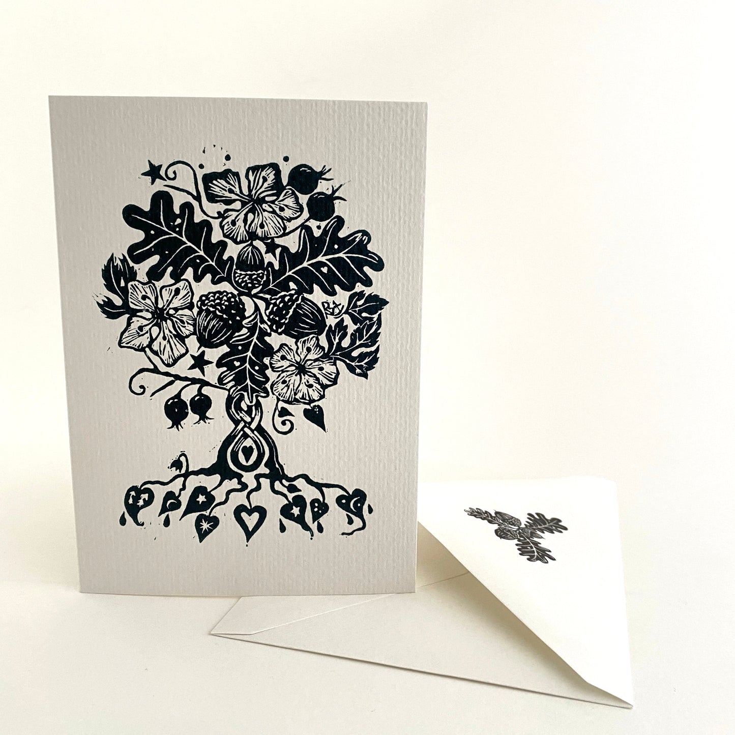 Botanical Handfasting Card, Handprinted Keepsake - Custom Wording, Wedding, Handfasting, Engagement, Anniversary
