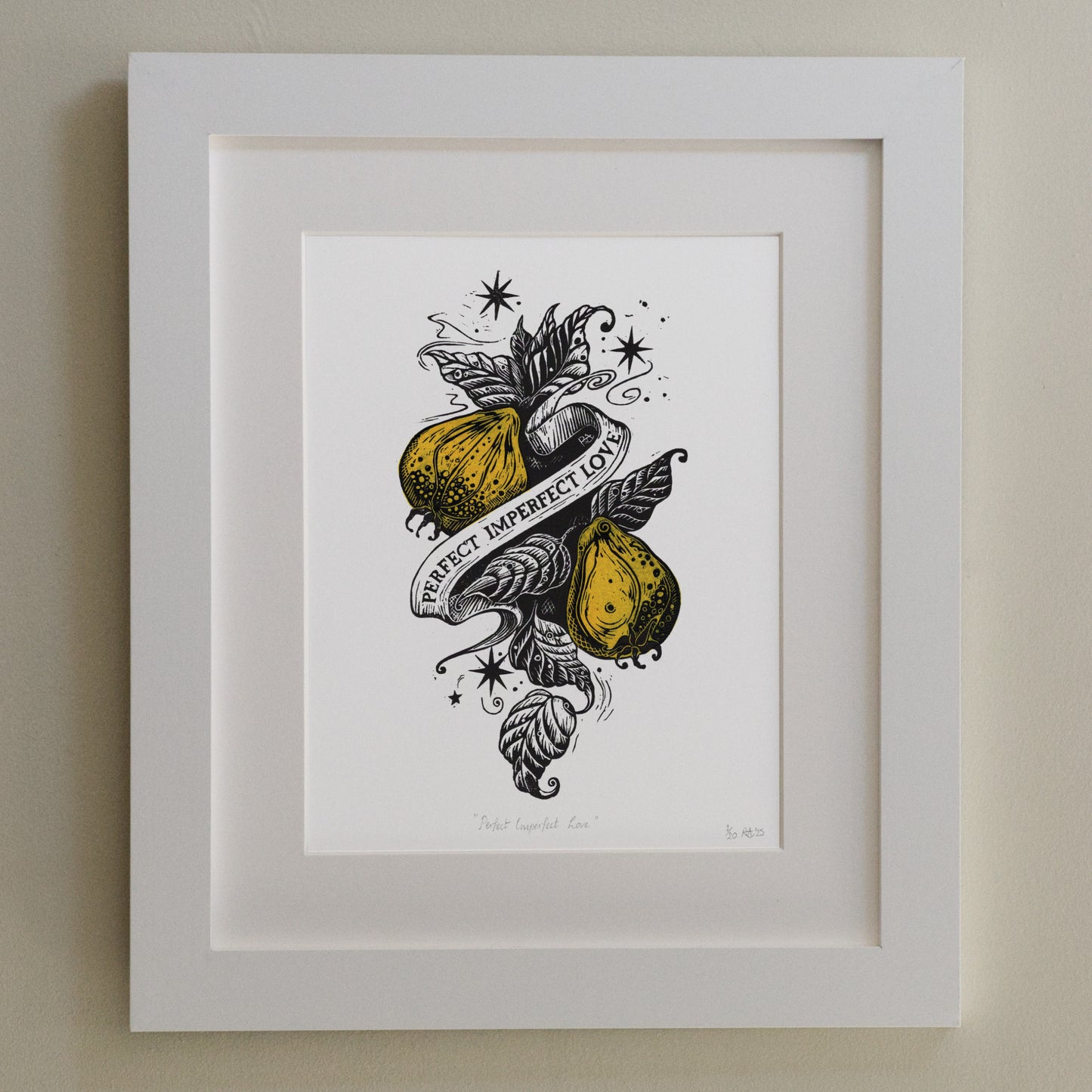 "Perfect Imperfect Love" - Love Series Quince Print
