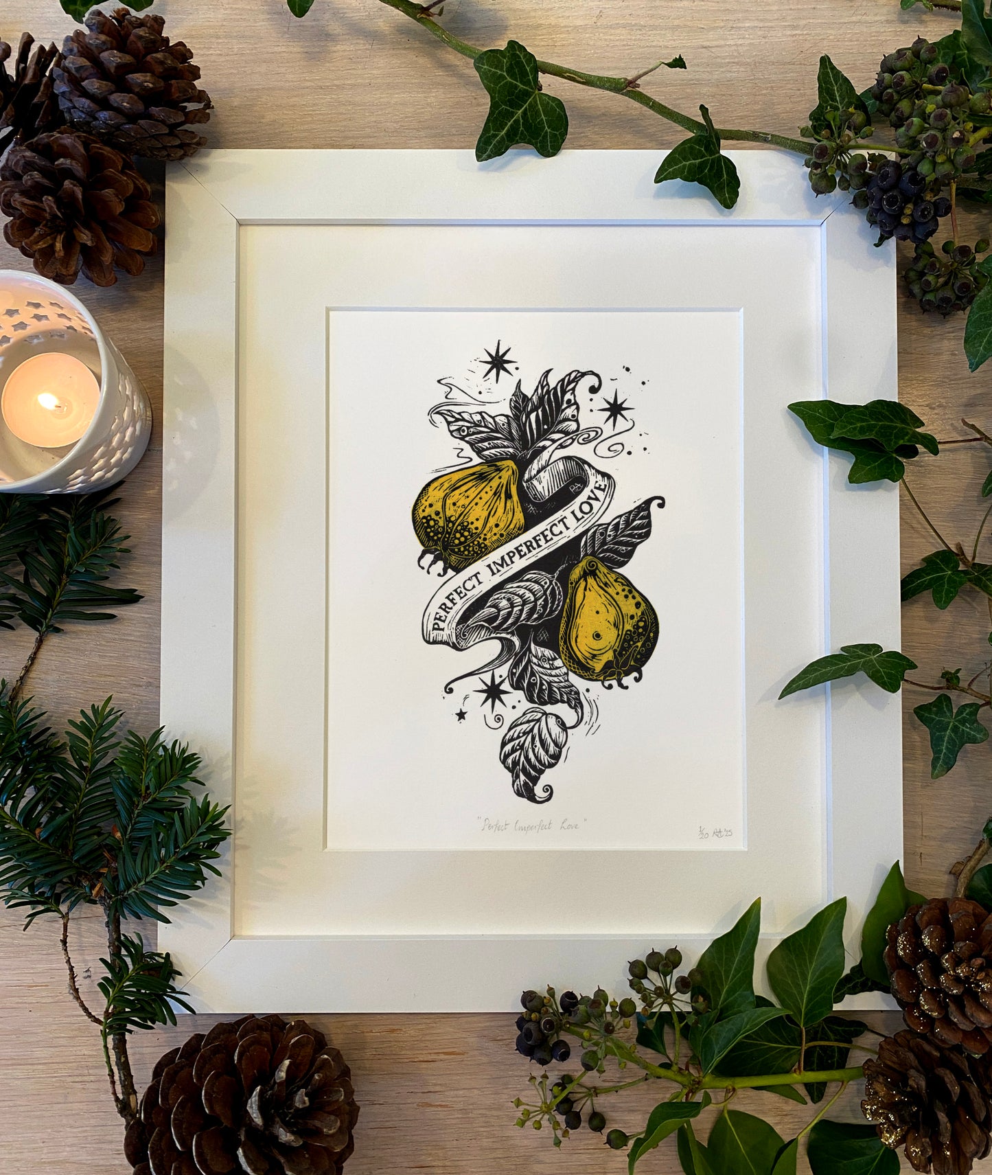 "Perfect Imperfect Love" - Love Series Quince Print