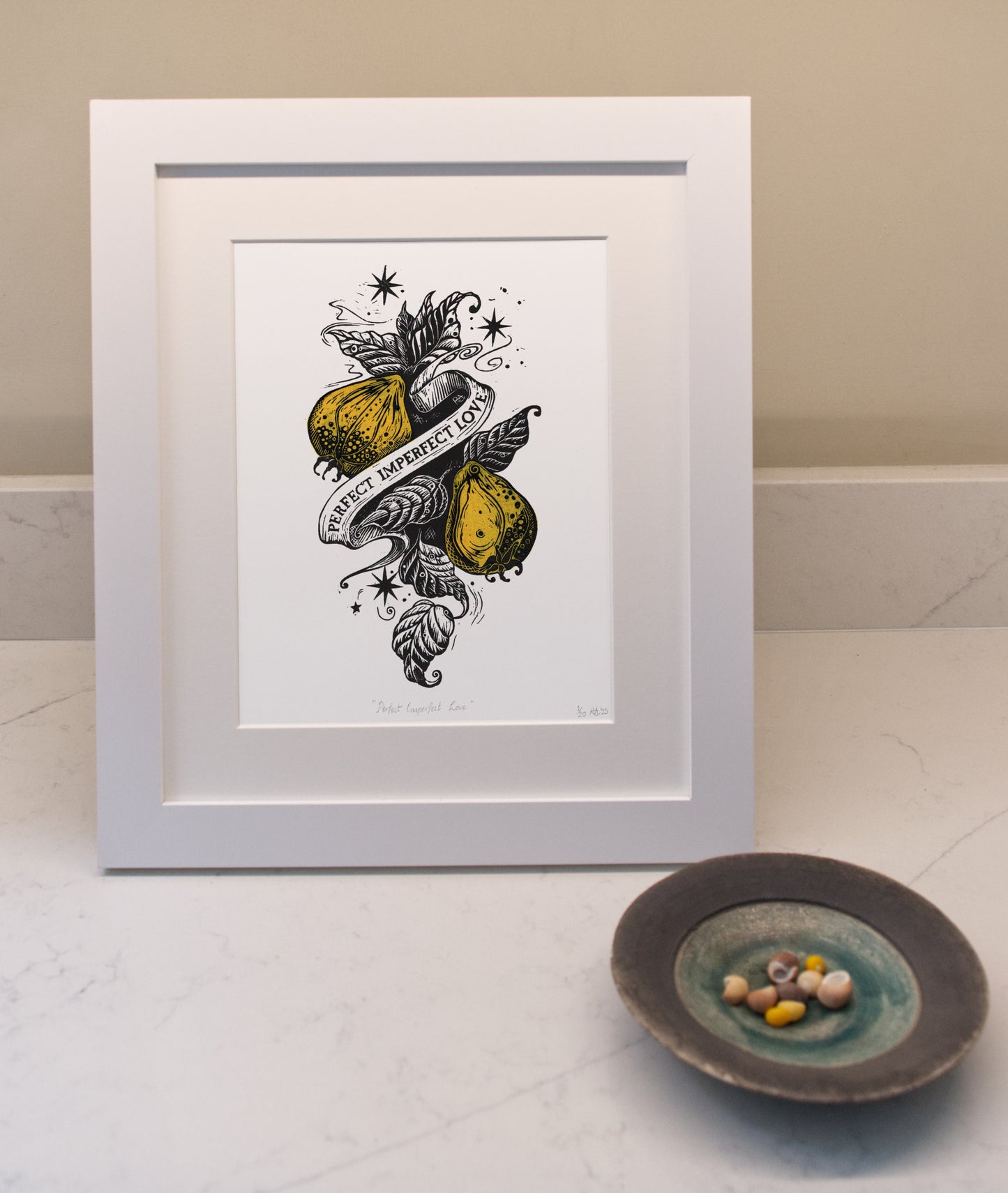 "Perfect Imperfect Love" - Love Series Quince Print