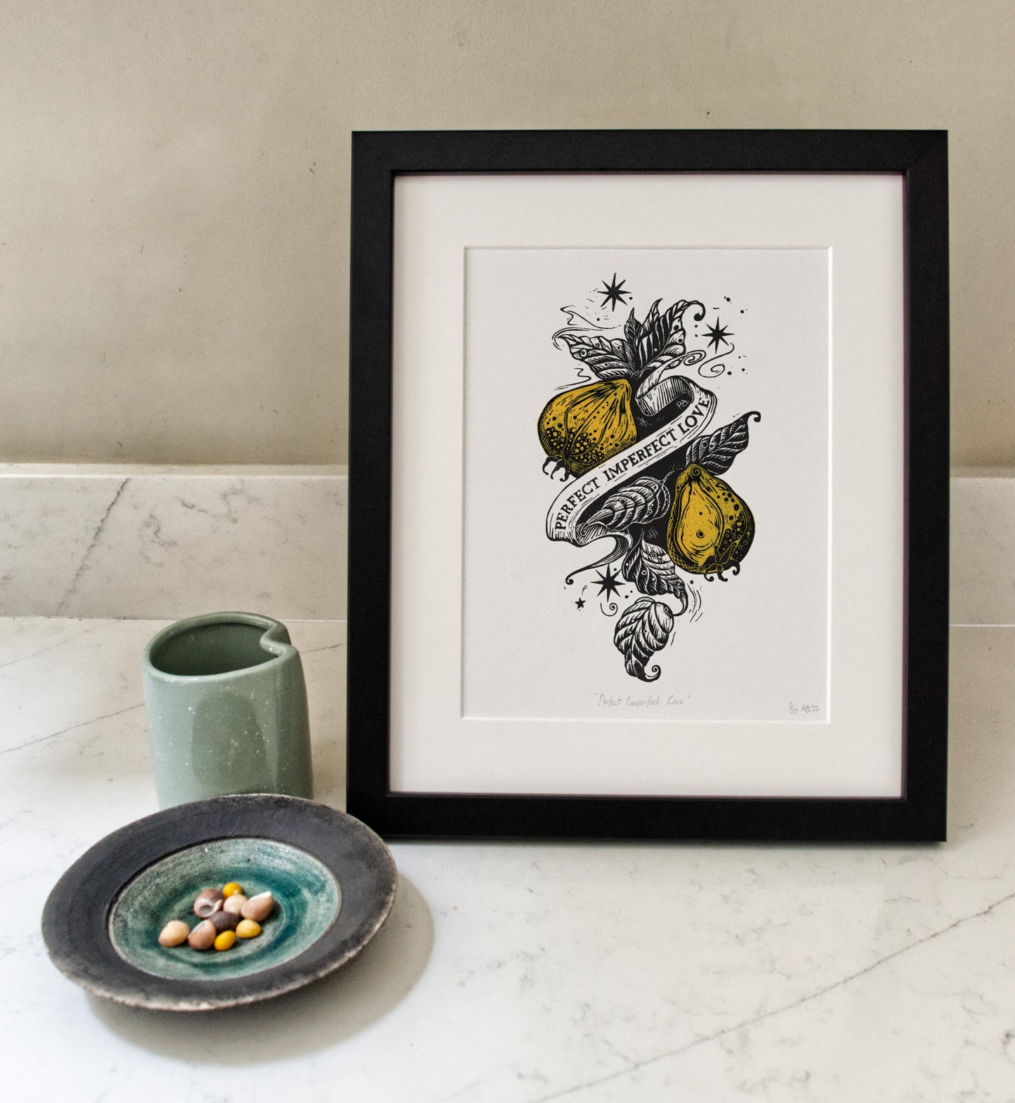 "Perfect Imperfect Love" - Love Series Quince Print