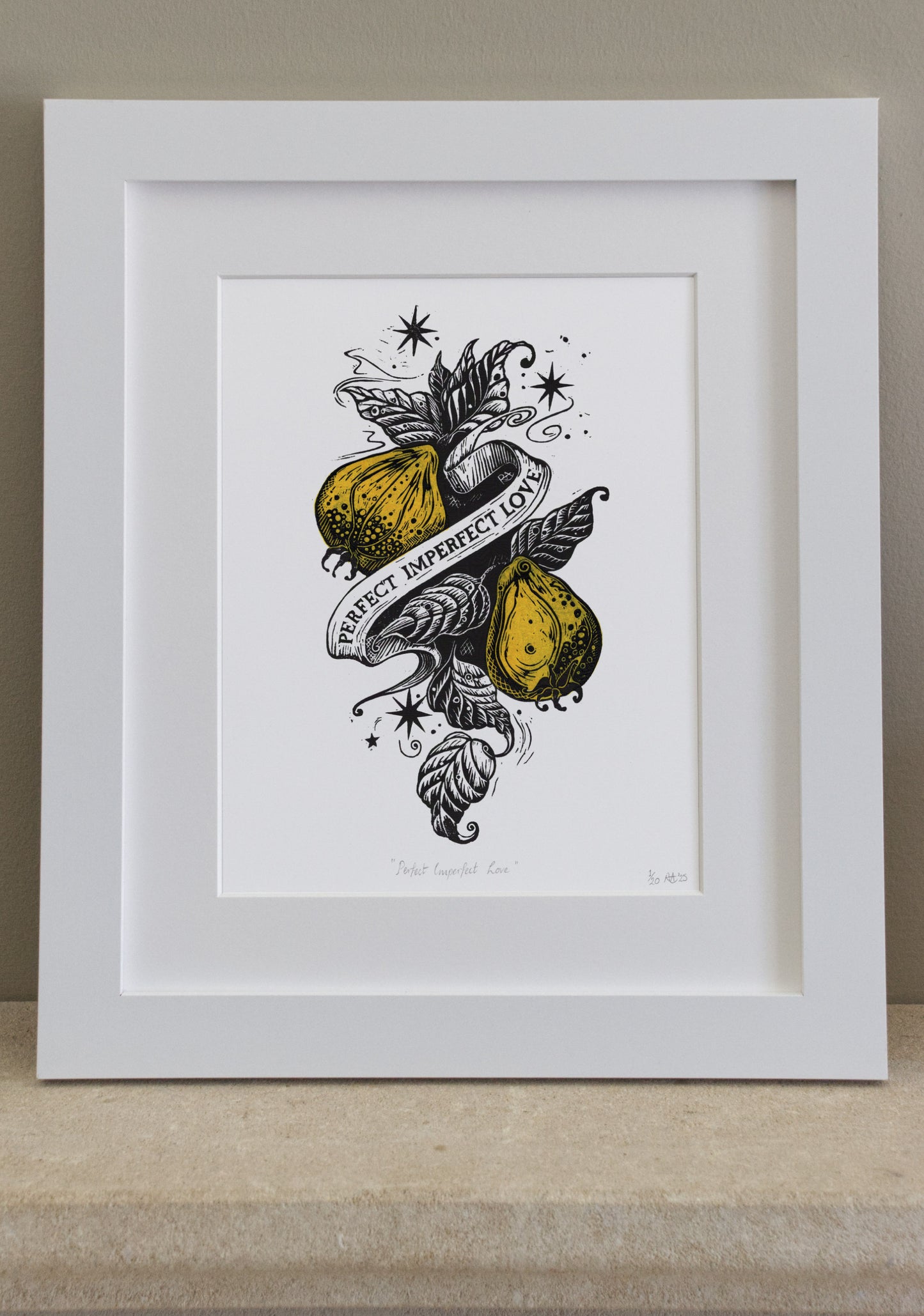 "Perfect Imperfect Love" - Love Series Quince Print