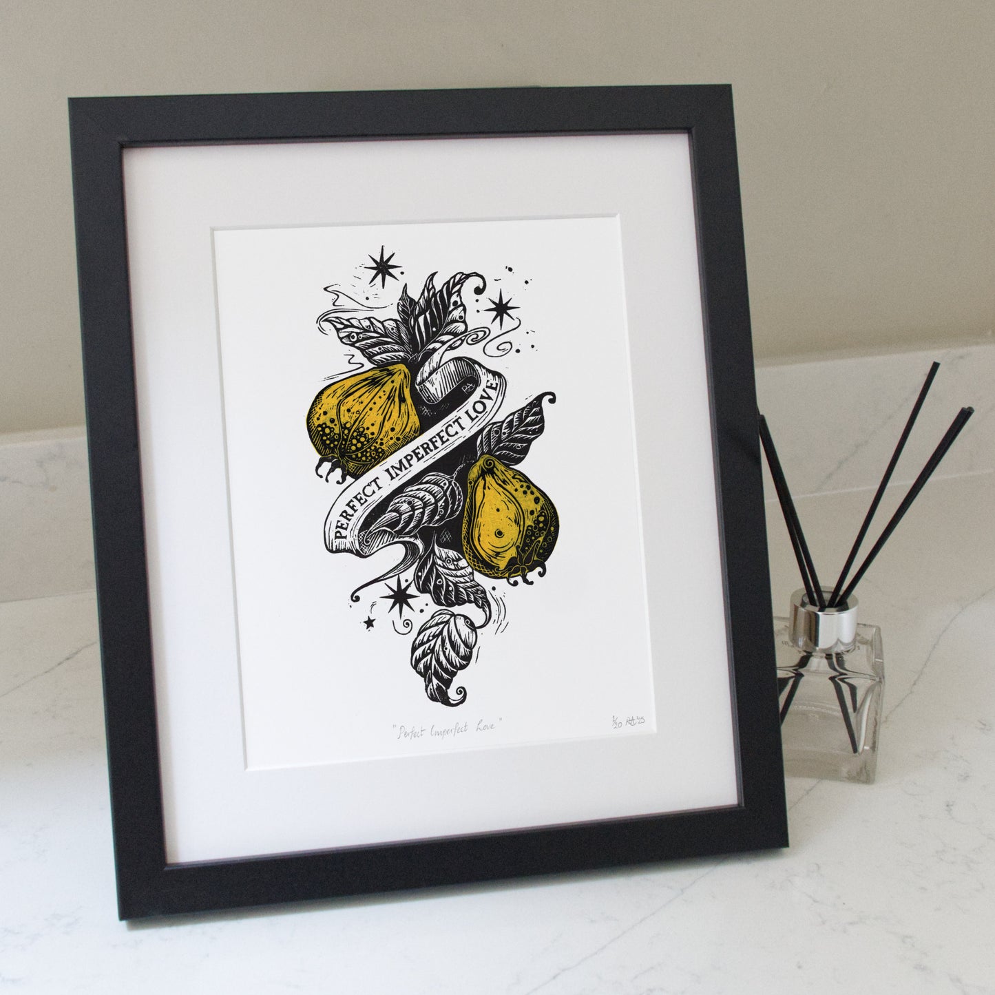 "Perfect Imperfect Love" - Love Series Quince Print