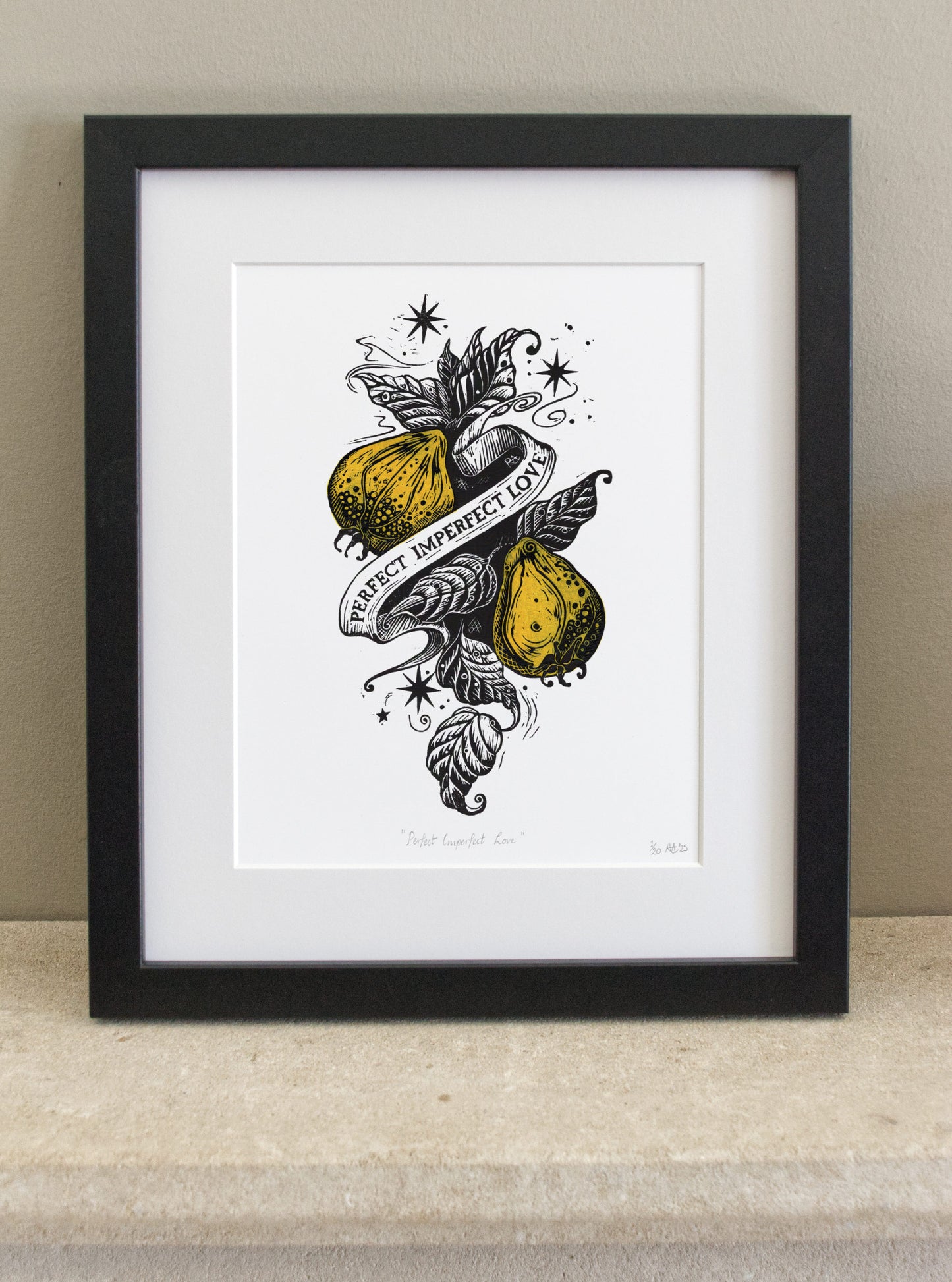 "Perfect Imperfect Love" - Love Series Quince Print