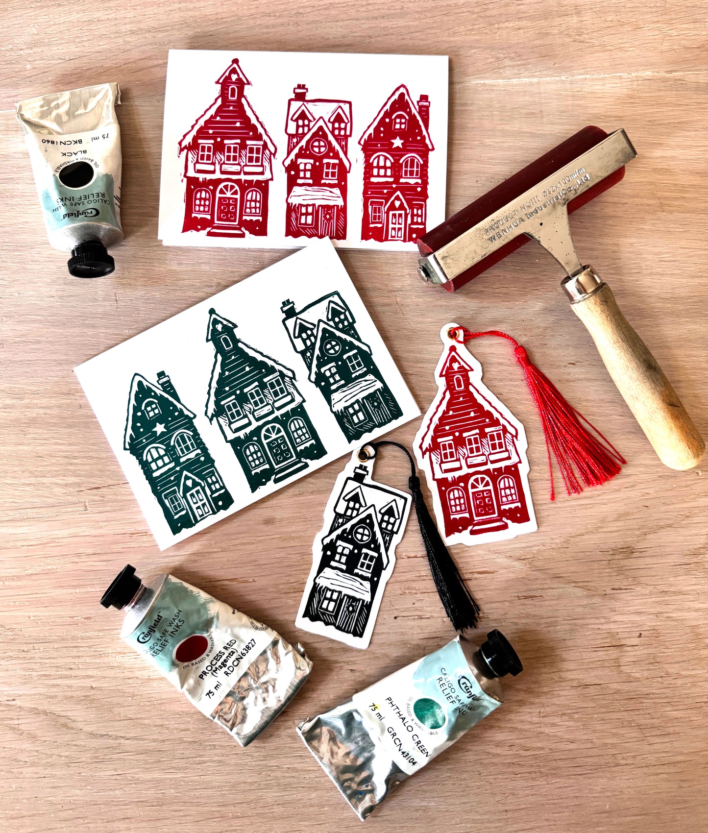 Intro To Relief Printing - Linoprint Festive Edition