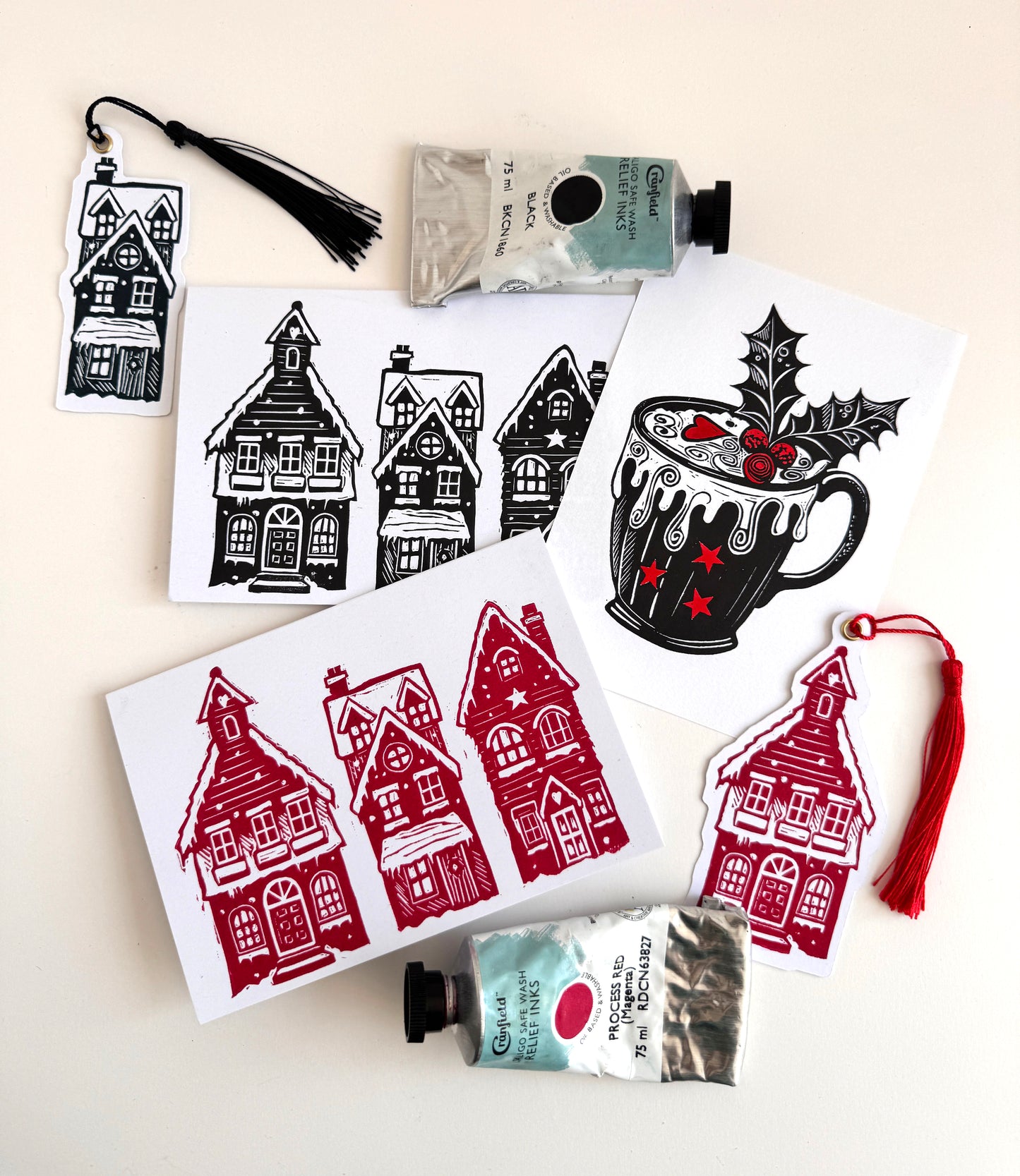 Intro To Relief Printing - Linoprint Festive Edition
